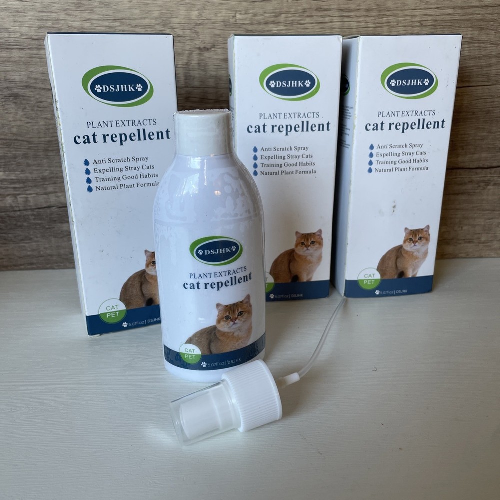 3 Pack - Cat Prevent Biting No Scratch Training Spray Drive Away Deter 5.07 Oz