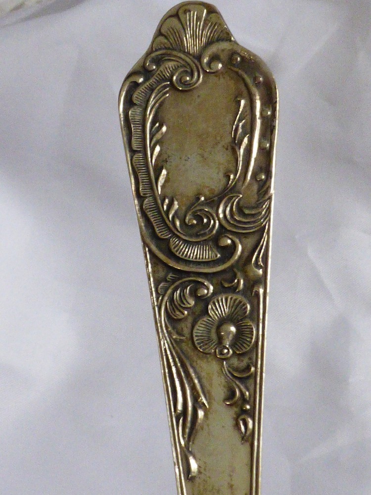 VTG MID CENTURY RUSSIAN 875 SOLID STERLING SILVER CAKE PIE SERVER SERVING PIECE
