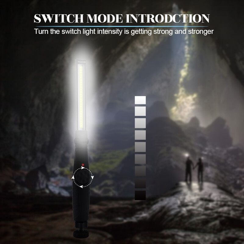 10000LM Multifunction COB LED Slim Work Light Lamp Rechargeable Flashlight Torch