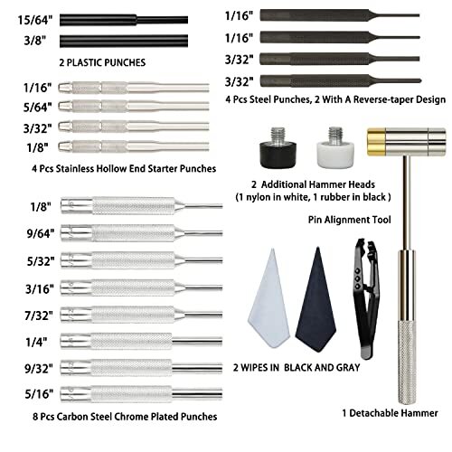 Nule Punch Set Punch Tools Roll Pin Punch Set Made Of Solid Material Including S