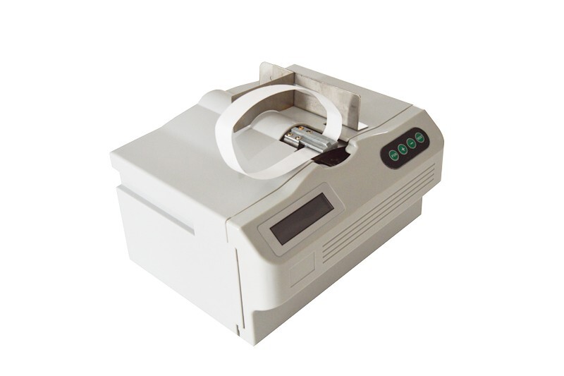 110V 60Hz Automatic Small Cross Binding Machine Banknote Binder Width 2.5CM-15CM