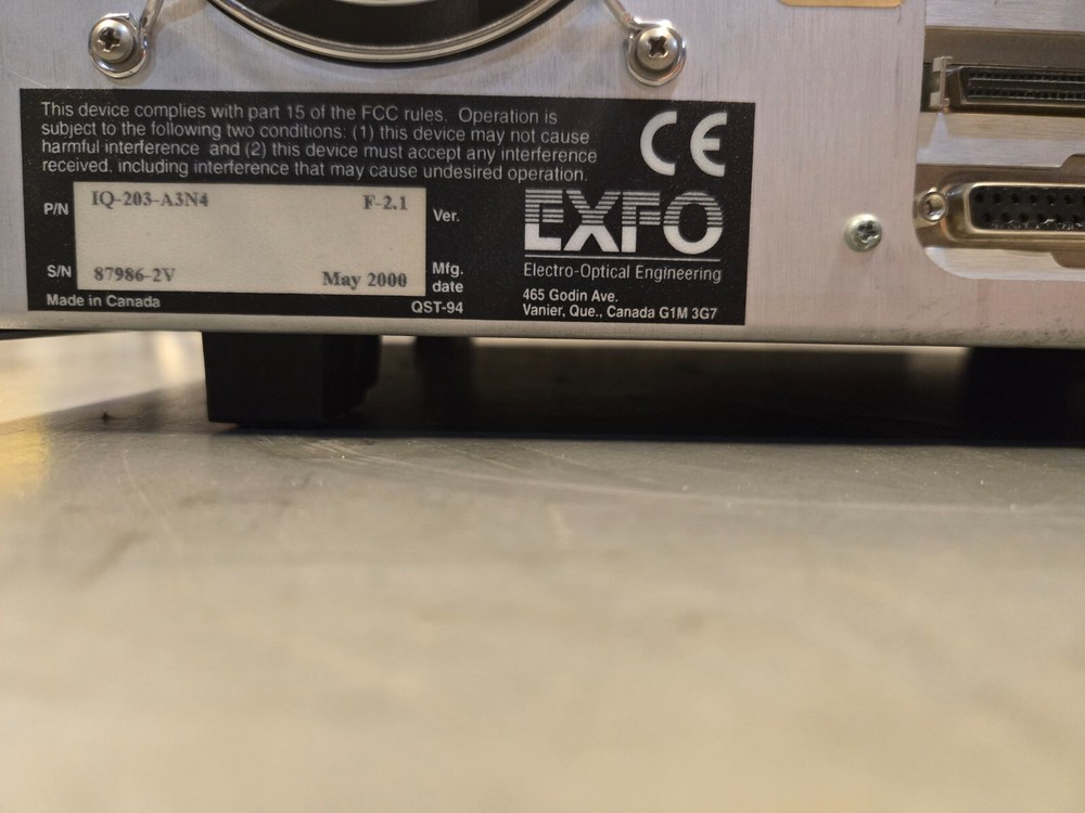 EXFO OPTICAL TEST IQ-203-A3N4 - Powers on