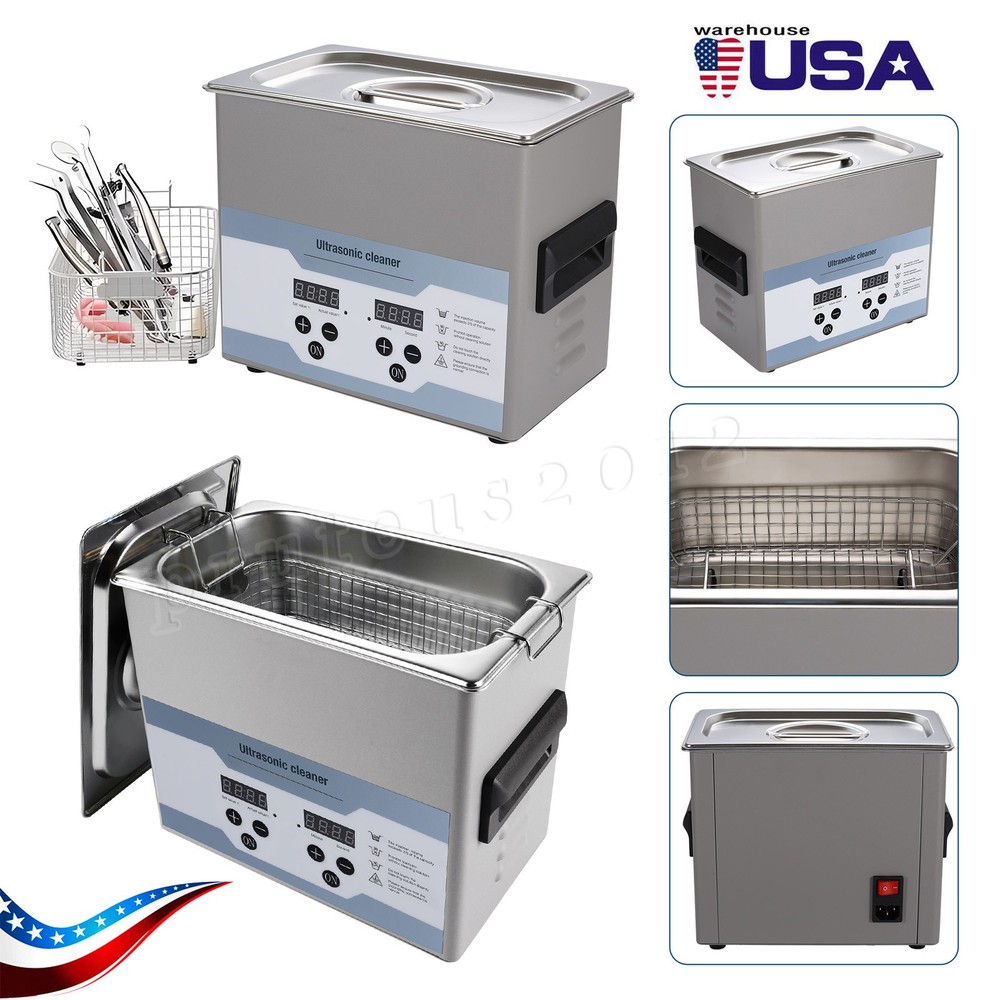 3.2L Ultrasonic Cleaner with Timer Heating Machine Digital Sonic Cleaner