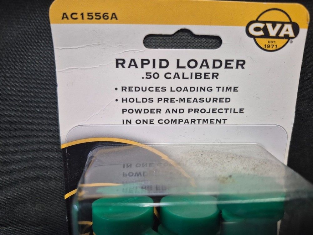 CVA RAPID LOADER / SPEEDOADER 50 CAL 3 PACK AC 1556A NOS A