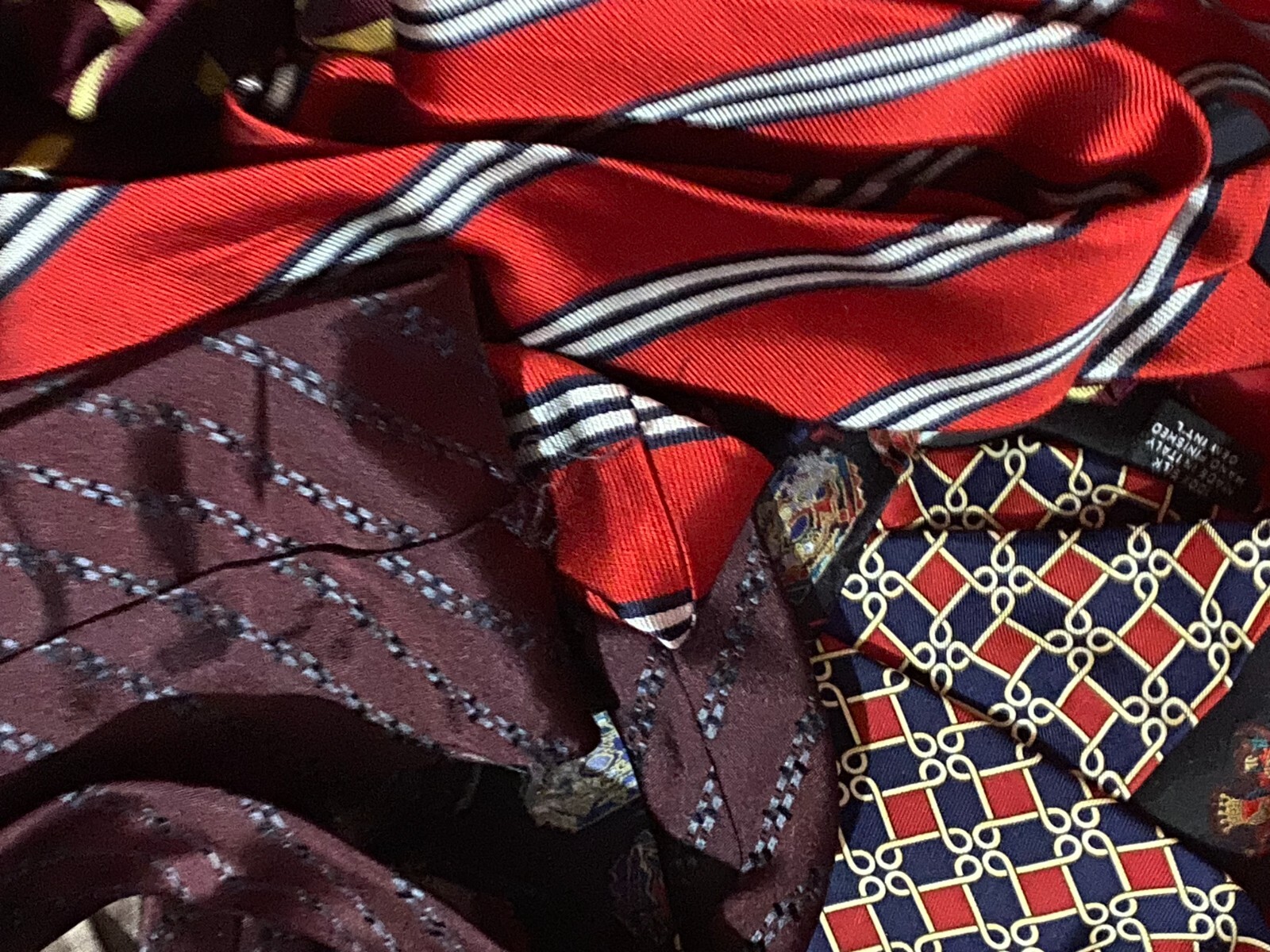 50 Pcs Neckties Lot Mix Quilting Crafting Only Vintage & Modern Styles