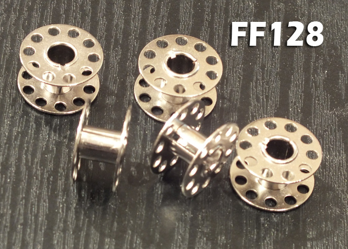 Metal Thread Bobbins Spools  - Set of 5  - FF128