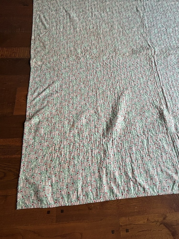 Antique Postage Stamp Quilt 75” X 75”