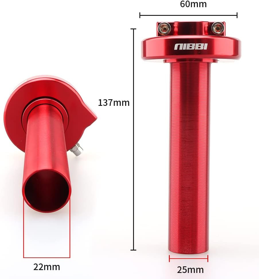 NIBBI Motorcycle Throttle Assembly,High Sensitivity Short Stroke Light Control M