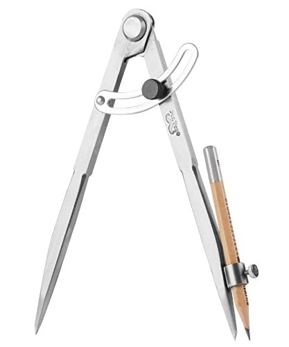 Large Professional Compass for Woodworking and Geometry - Precision Drawing Tool