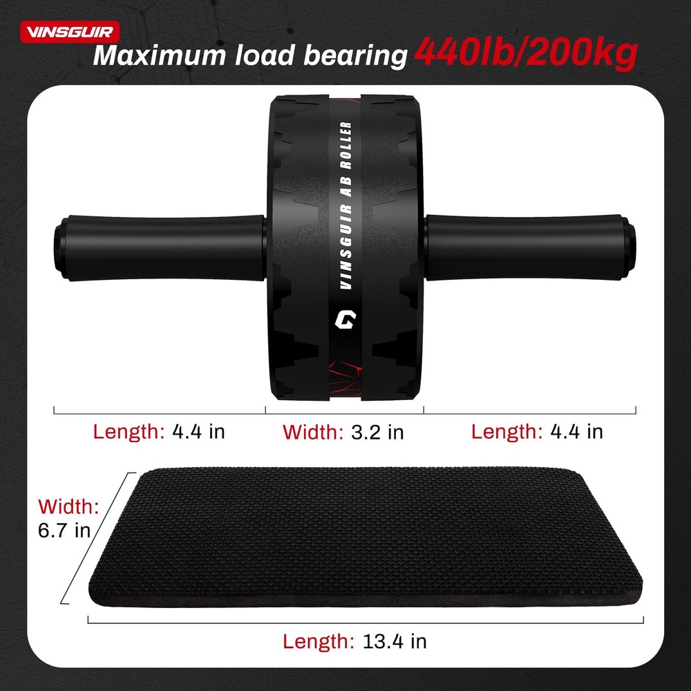 Ab Roller Wheel, Abs Workout Equipment for Abdominal & Core Strength Training...