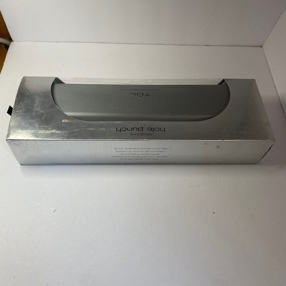 Tul Discbound 12 Hole Punch Custom Note Taking System - 12" Silver Grey