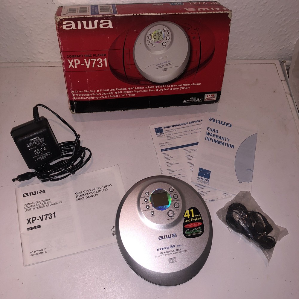 Aiwa XP-V731 Compact Disk Player - Cd Player Walkman