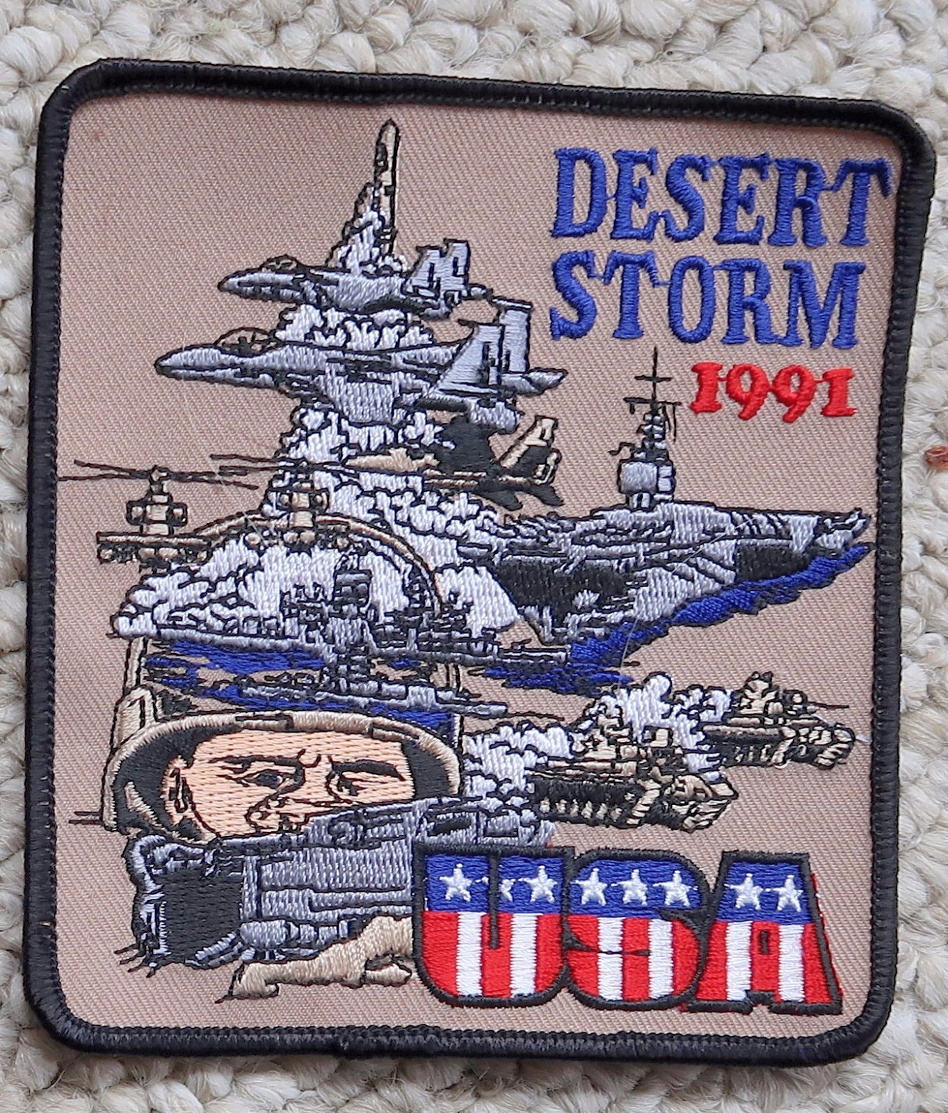 Operation Desert Storm Campaign War Military Iraq Kuwait Patch Army USMC AF