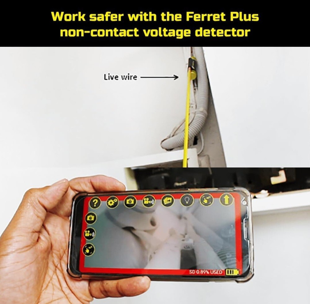 Ferret Plus CFWF50P Multipurpose Wireless Inspection Camera Waterproof New