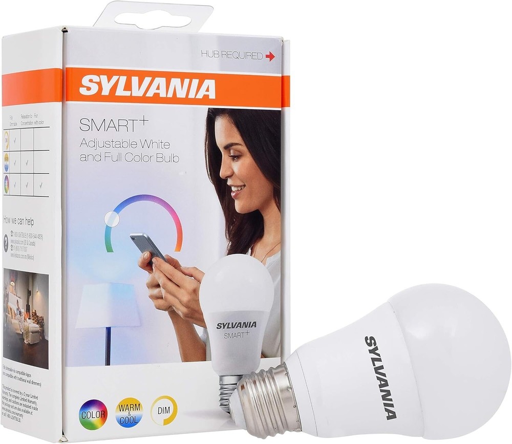 (8) SYLVANIA SMART+ ZigBee Light Bulb LED Full Color Adjustable Works w/ Alexa
