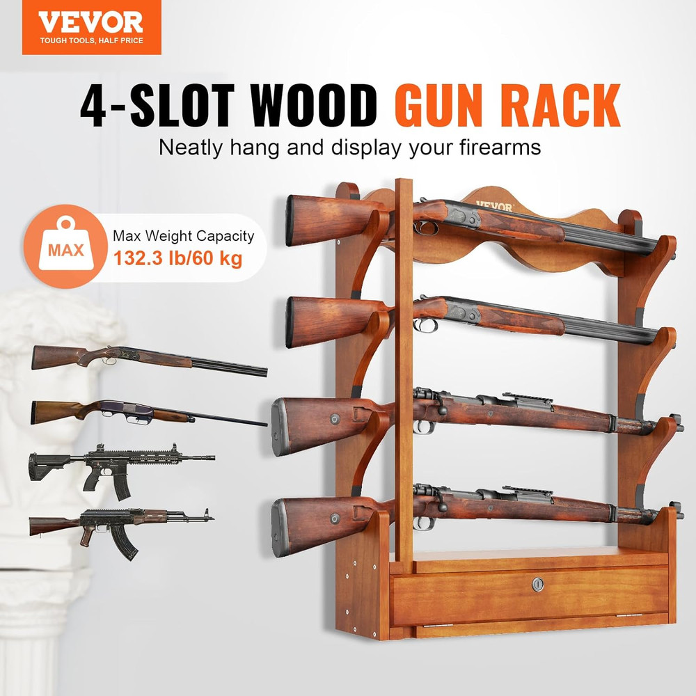 Gun Rack Wall Mount, Gun Display Rack