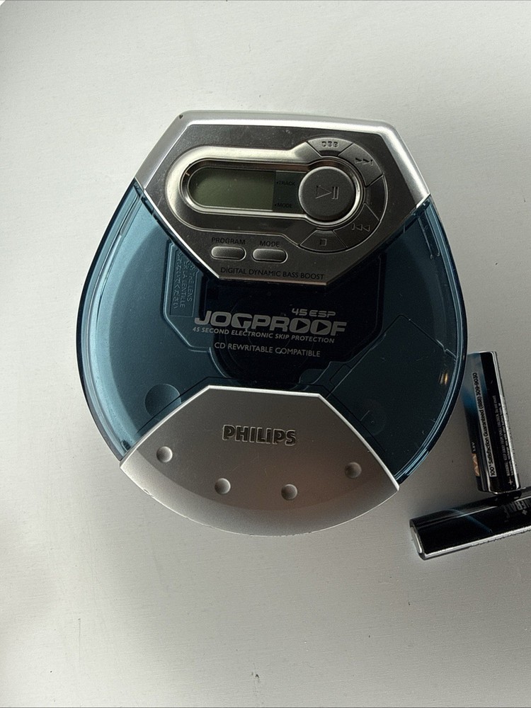 Philips Jogproof Portable CD Player 45 ESP CD-RW Compatible Tested