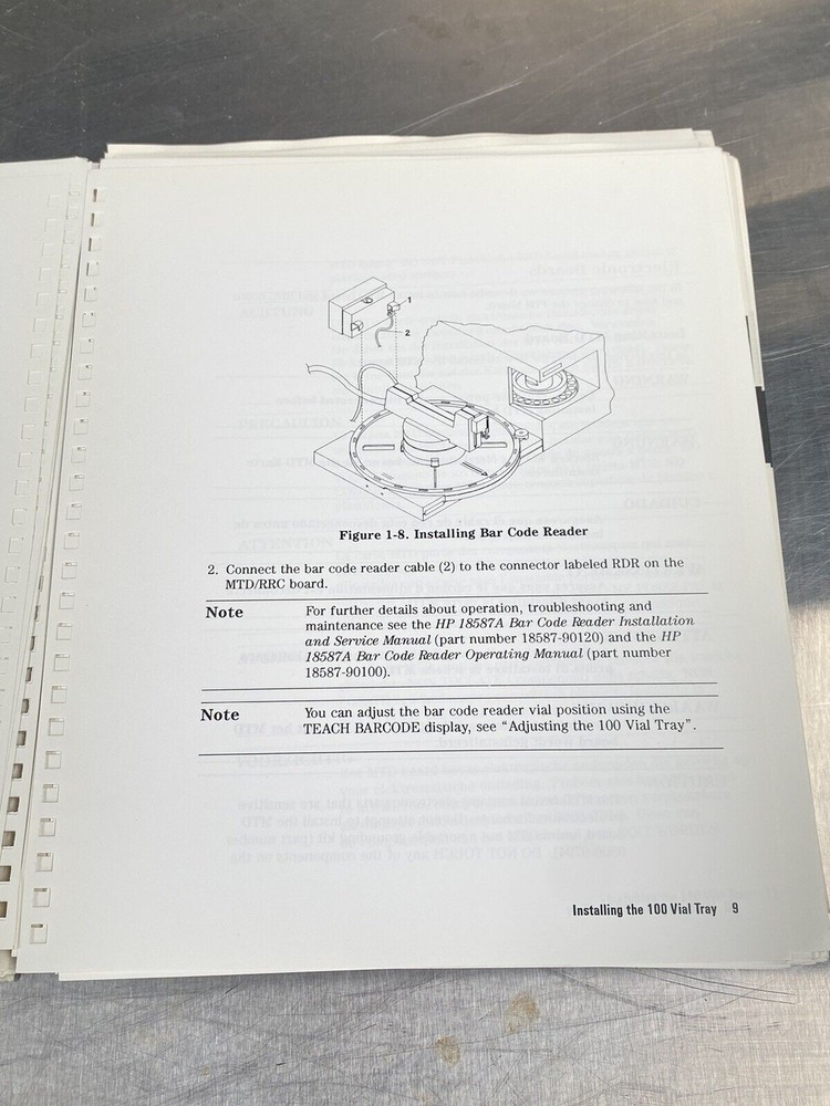 Hewlett Packard HP 1050 Series AutoSampler 1992 - Users Guide / Manual