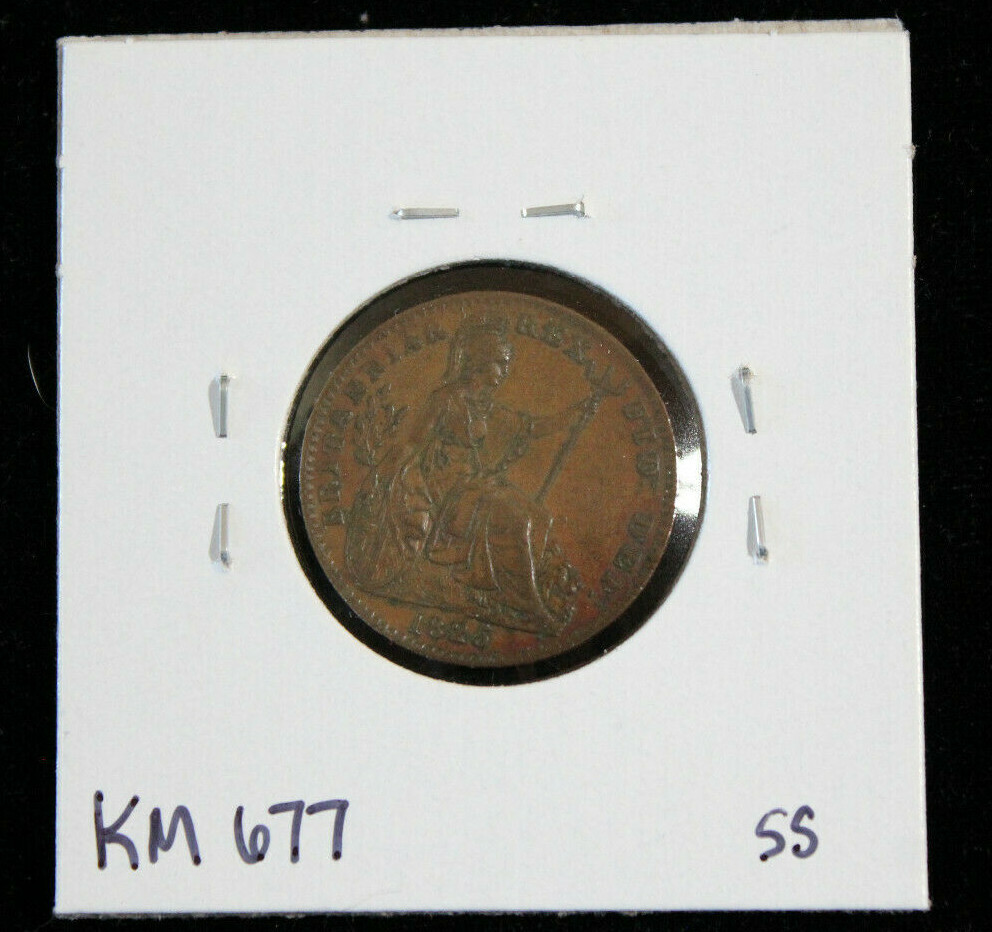 1825 Farthing Great Britain "XF" Nice Copper Coin!