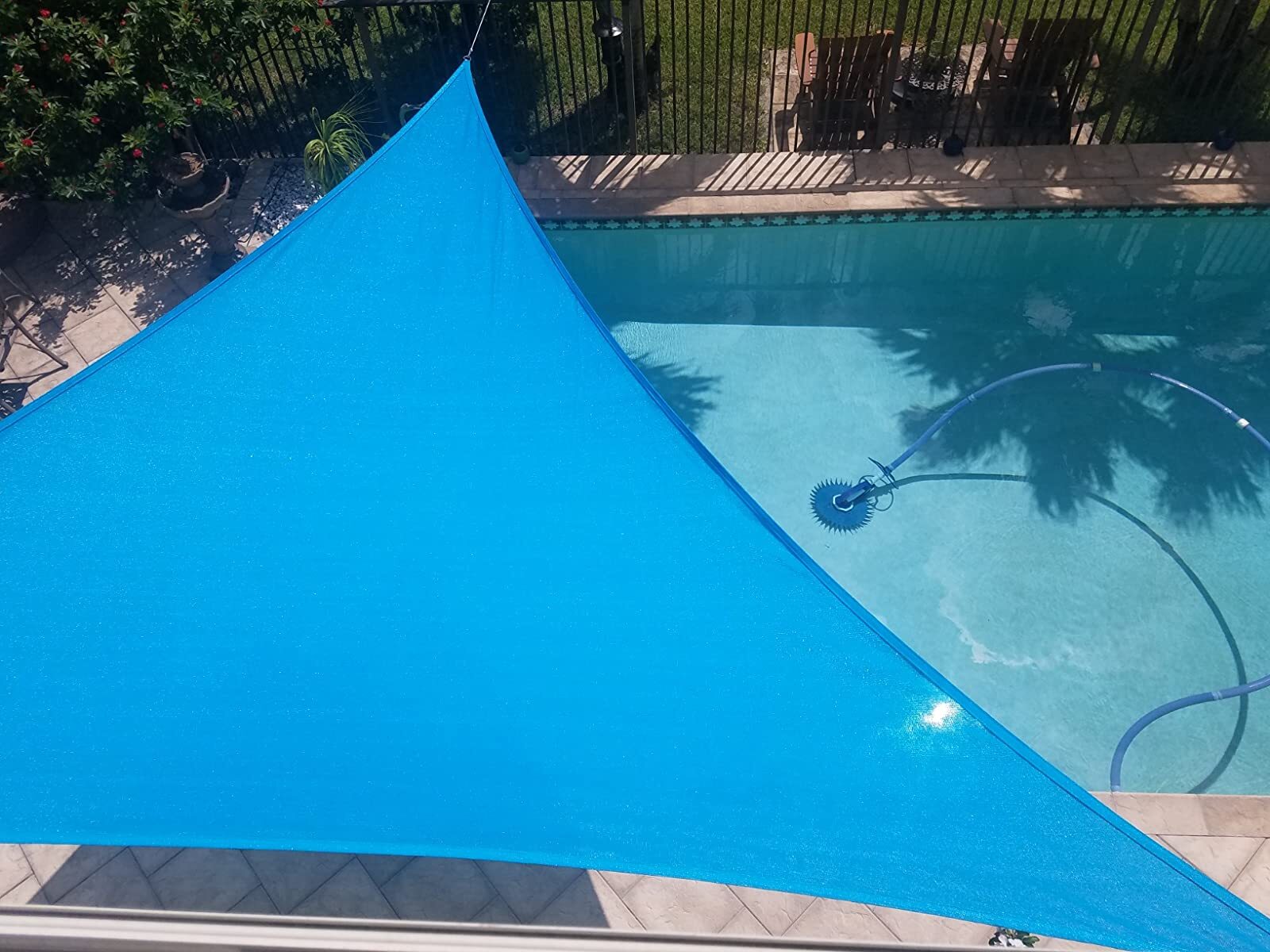 Sun Shade Sail Triangle Canopy Cover UV Block Sunshade Yard Deck Patio Outdoor