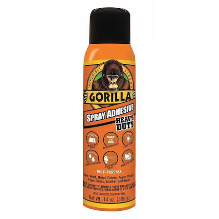 Gorilla Glue 6301502 Spray Adhesive, 14 Fl Oz, Aersol Can, Clear