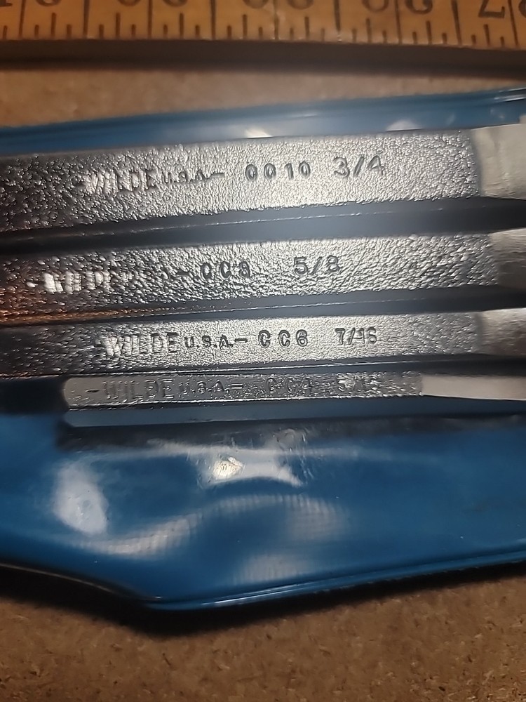 Wilde 4pc Cold Chisel Set 3/4 5/8 7/16 5/16