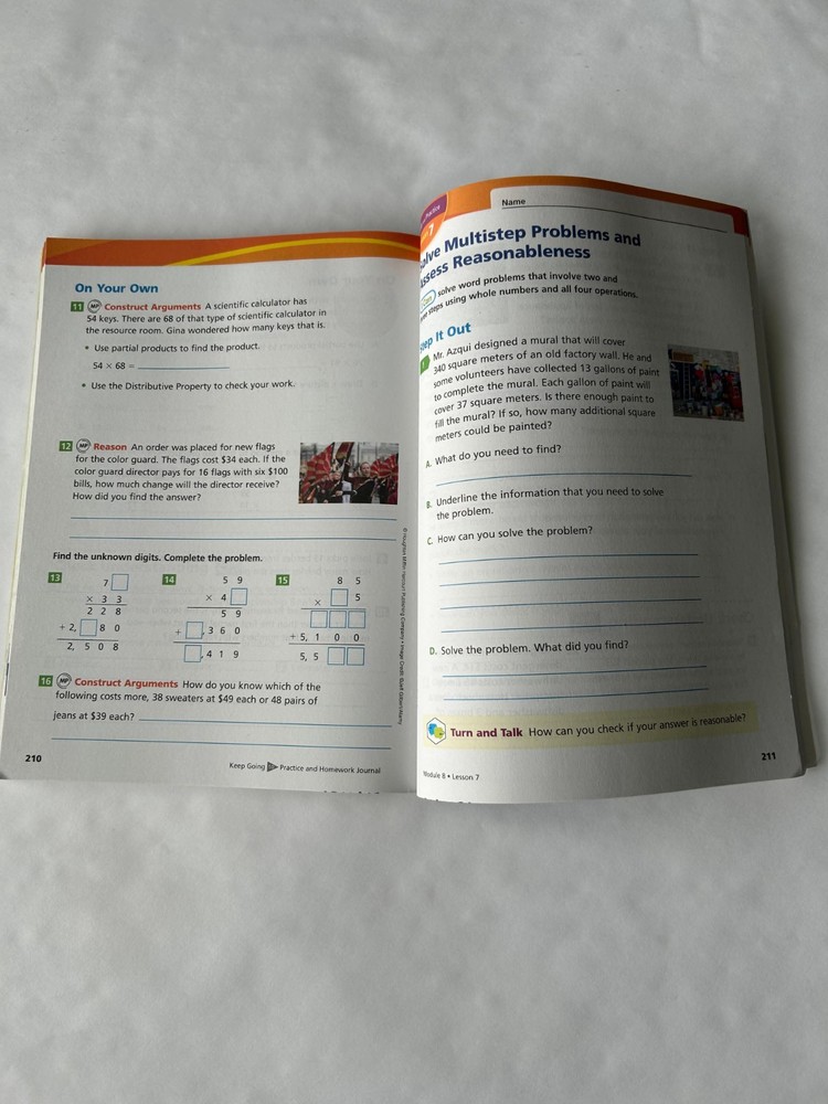 HMH into Math Grade 4, Modules 1-21