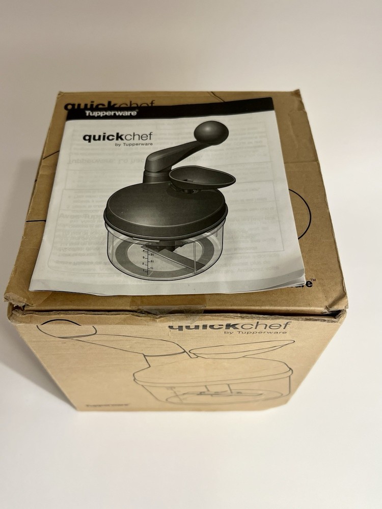 Tupperware Quick Chef Chopper With Whisk Attachment And Funnel