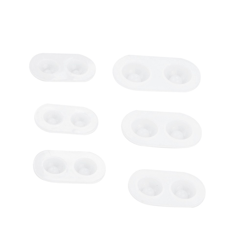 6 Sets Multifunctional Silicone Molds Flexible Doll Eye Molds Resin Durable E