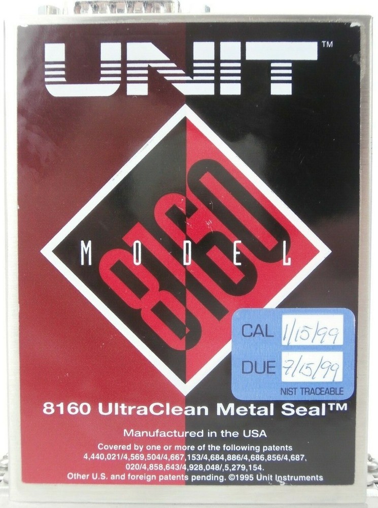 UNIT Instruments UFC-8160 Mass Flow Controller MFC 200 SCCM SF6 Working Spare