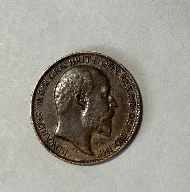 1903 Great Britain Farthing Foreign Coin KM 792