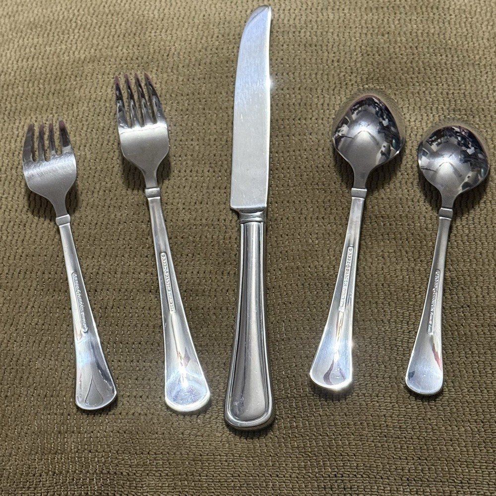 Reed & Barton Mendon 5 Piece Place Setting Stainless Flatware