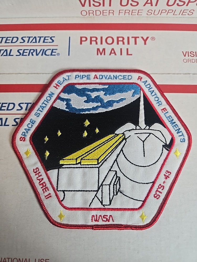 STS-43 Space Station Heat Pipe Advanced Radiator Elements SHARE II Patch NASA