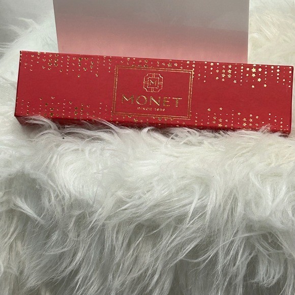 Monet Gold Tone Angel Charm Bookmark Gift Boxed