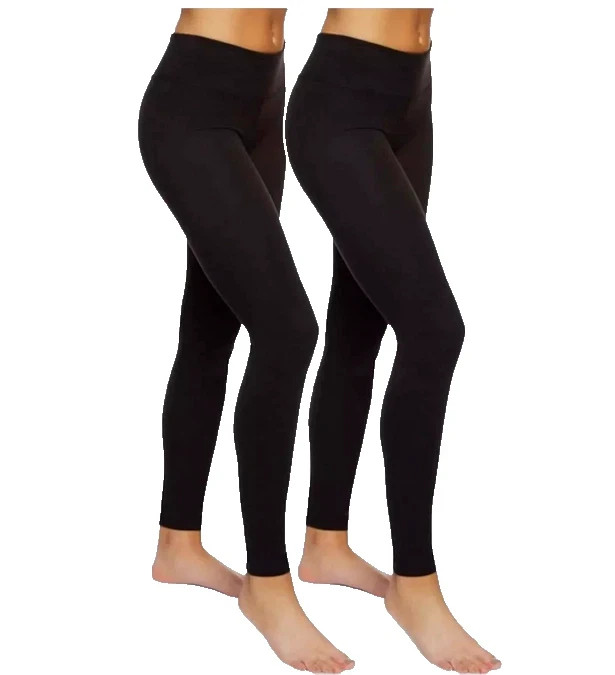 Felina Athletic Leggings 2-Pack Ultra-Soft & Durable Sueded - S/M/L/XL