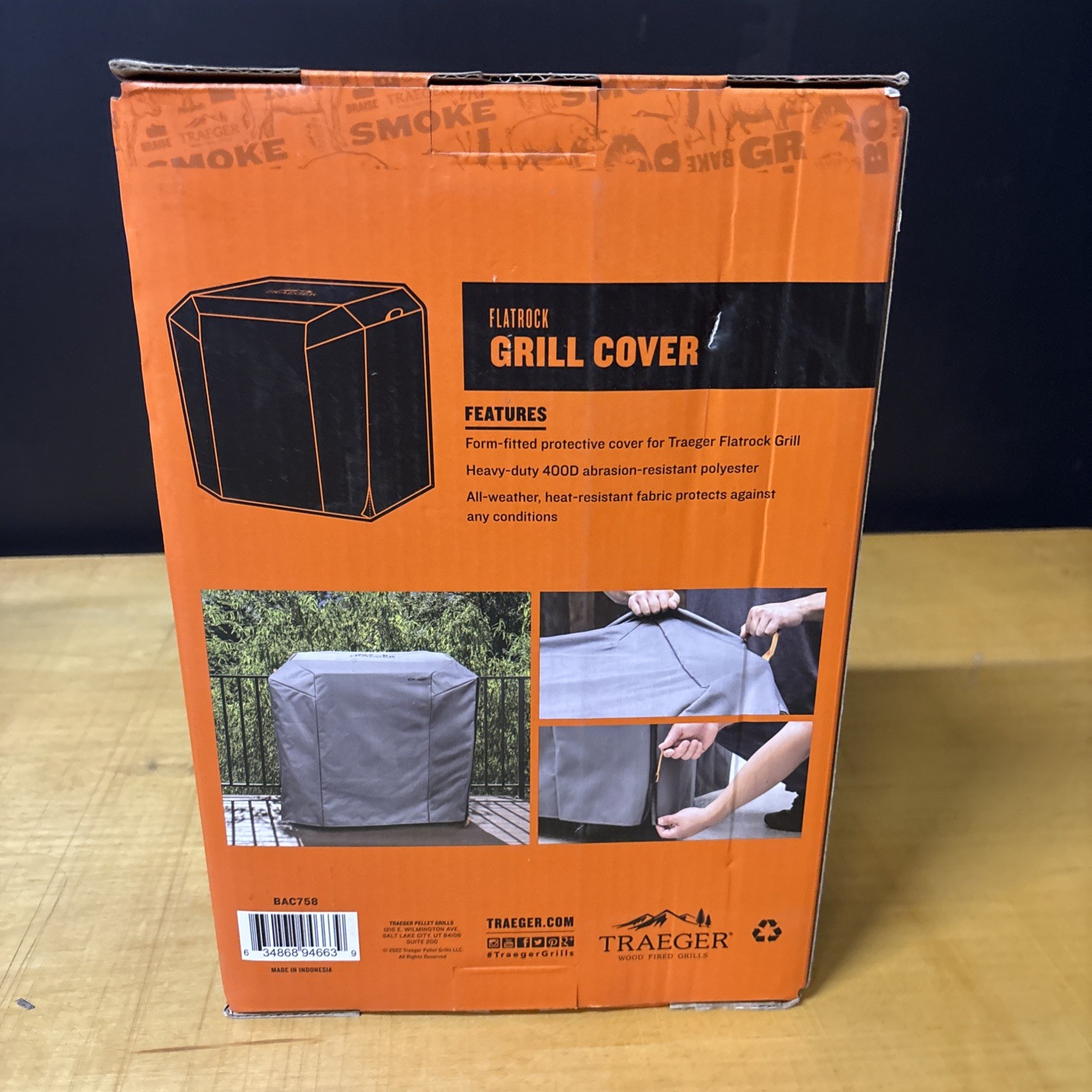 Traeger Flatrock 3-Zone Full-Length Grill Cover Heavy-Duty