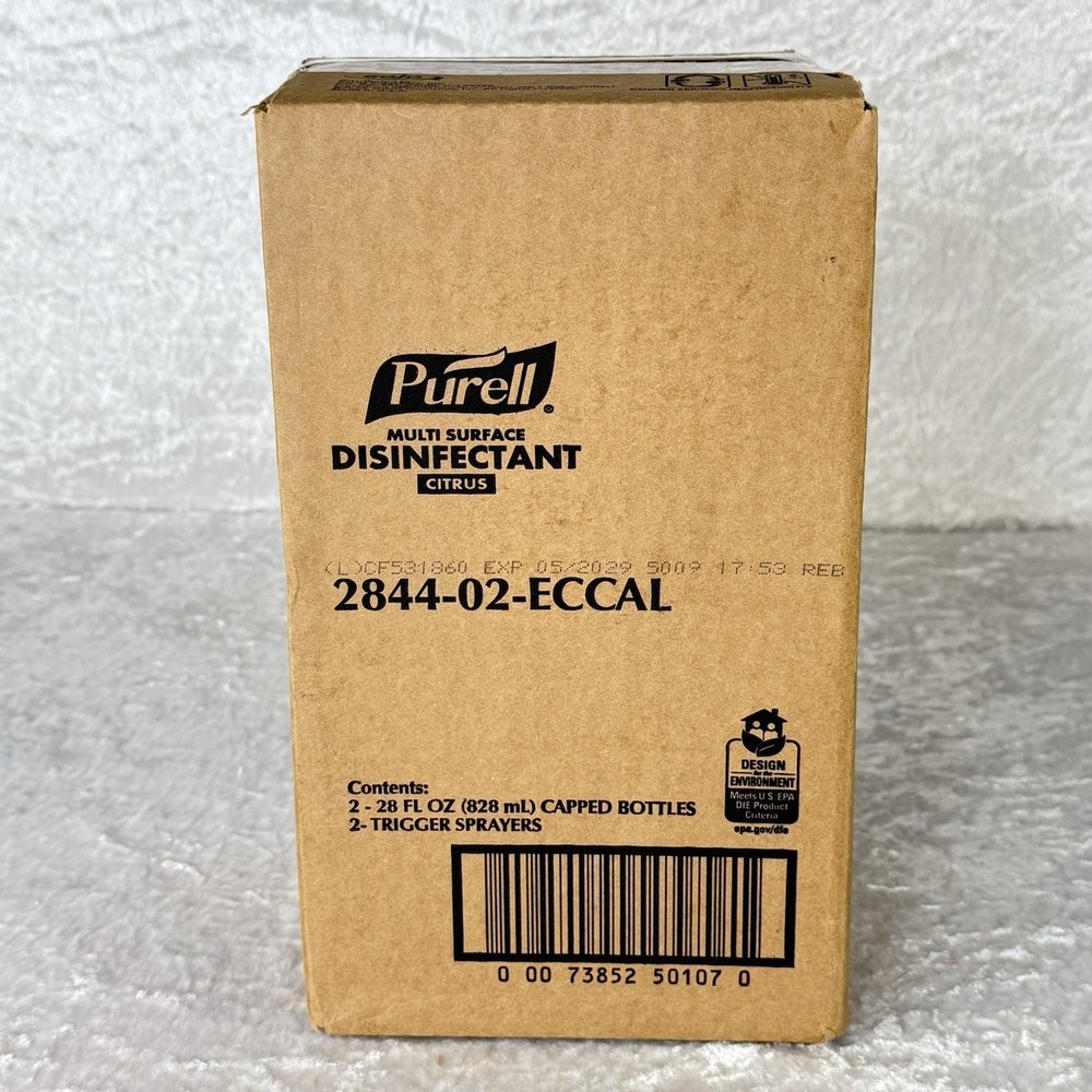 Purell Multi Surface Disinfectant - Citrus - 2-28oz Bottles & 2 Sprayers - New