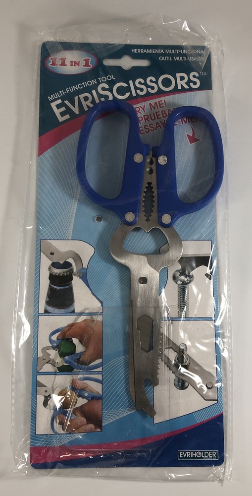 Evri Scissors Multi-Function 11 in 1 Kitchen Tool - Bottle Opener Fish Scaler