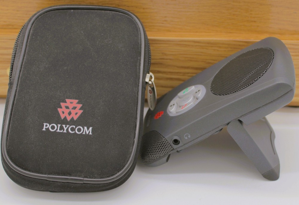 Polycom CX100 USB Speakerphone w/ Case Microsoft Office Communicator Tested