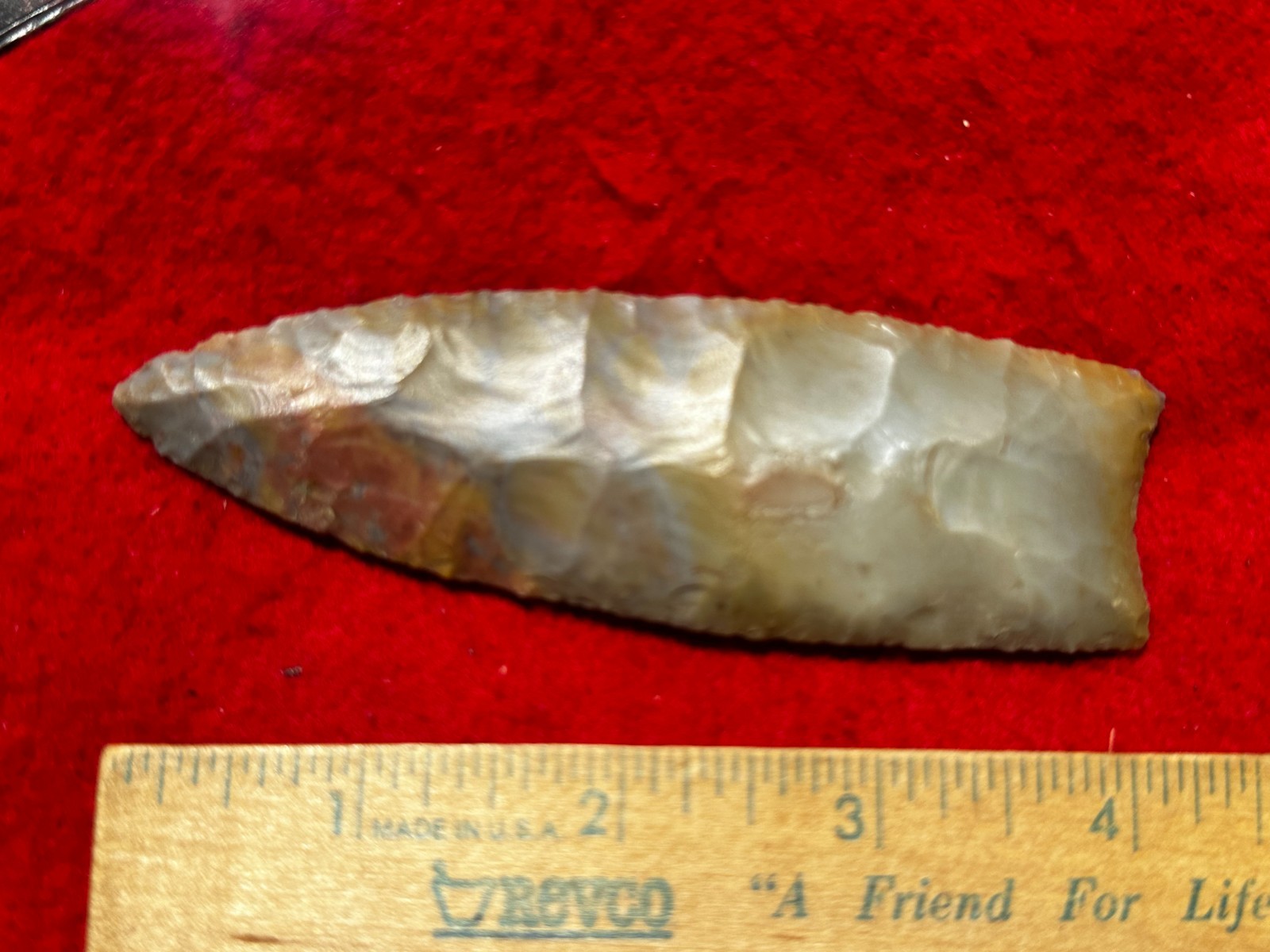 4 3/8" Flintridge Fluted Clovis Point, Indian Artifacts, Hopewell, Arrowheads