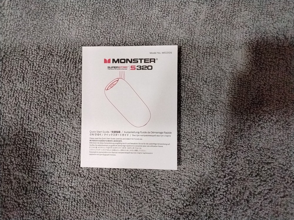 Monster S320 Bluetooth Speaker