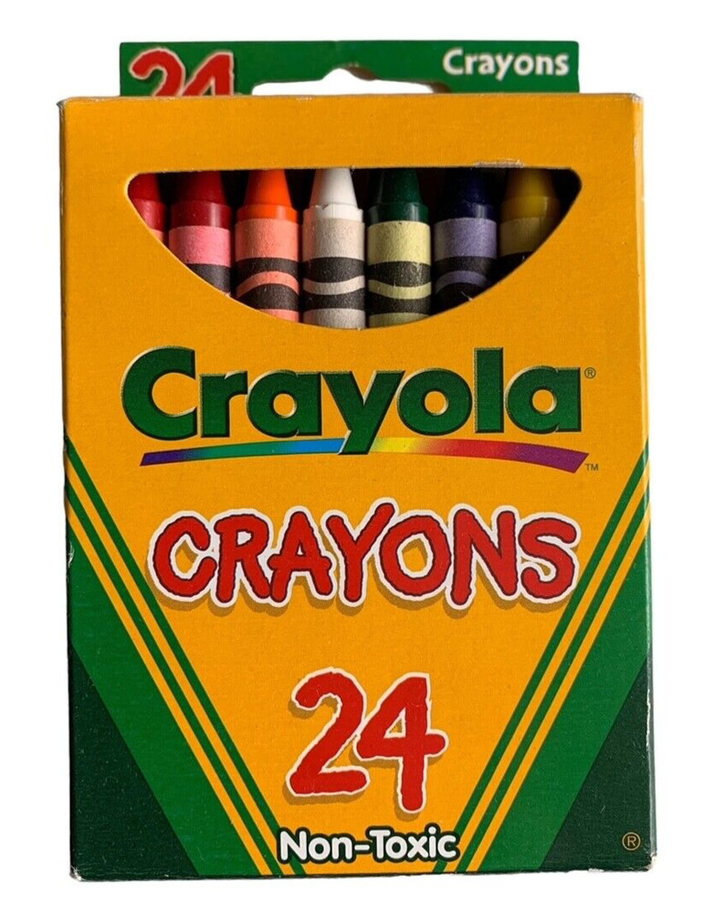 Vintage Crayola Crayons 24 Pack Binney & Smith With Box 1999