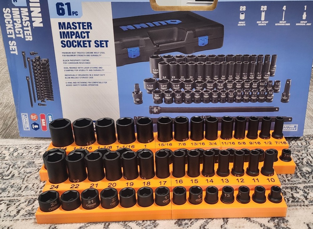 Quinn 1/2" Impact Master SET Socket Organizer