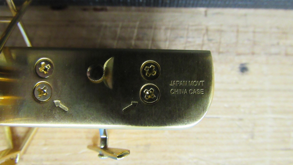 RARE Smithsonian Bulova Wright Brothers desktop twin clock