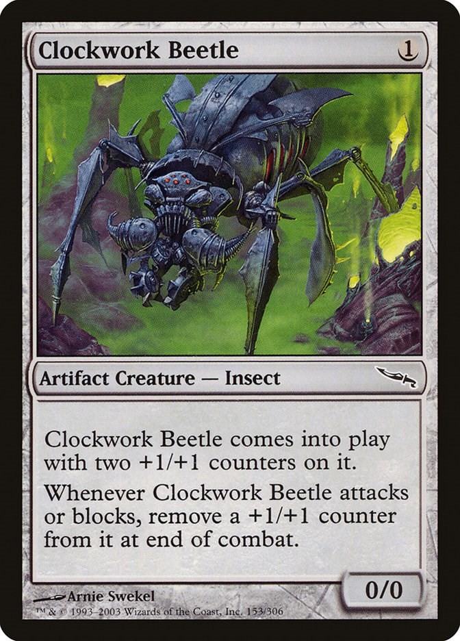 Clockwork Beetle Mirrodin 153 MTG MP