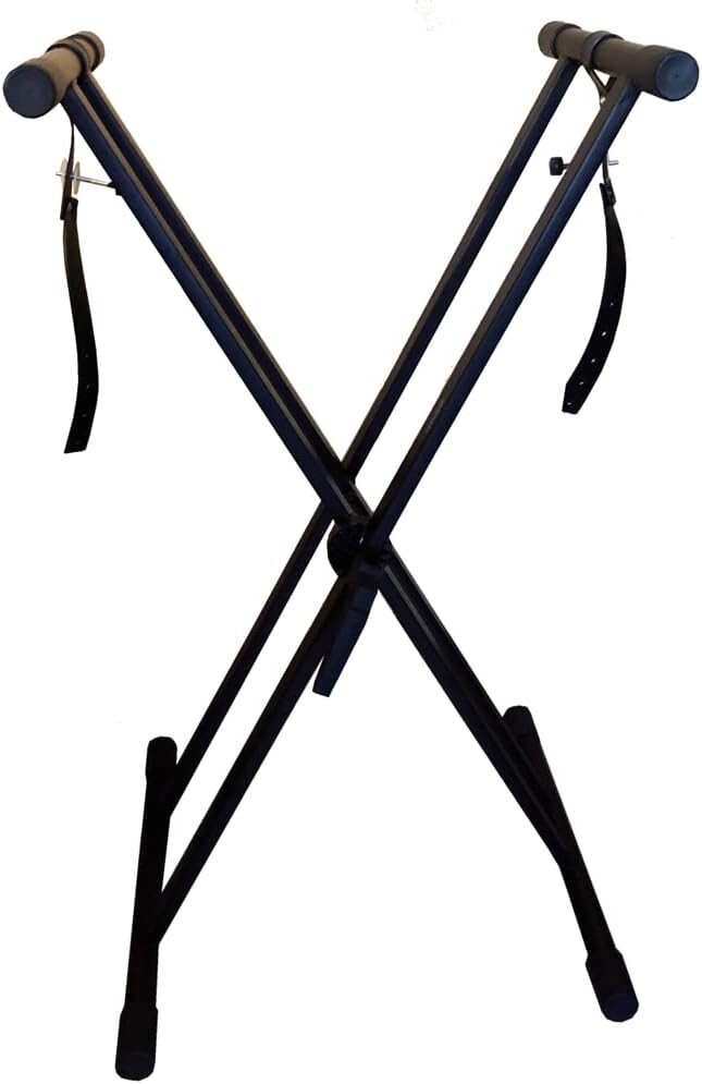 Infinitely Adjustable Keyboard Stand - Heavy-Duty Double-X Design - No Assembly