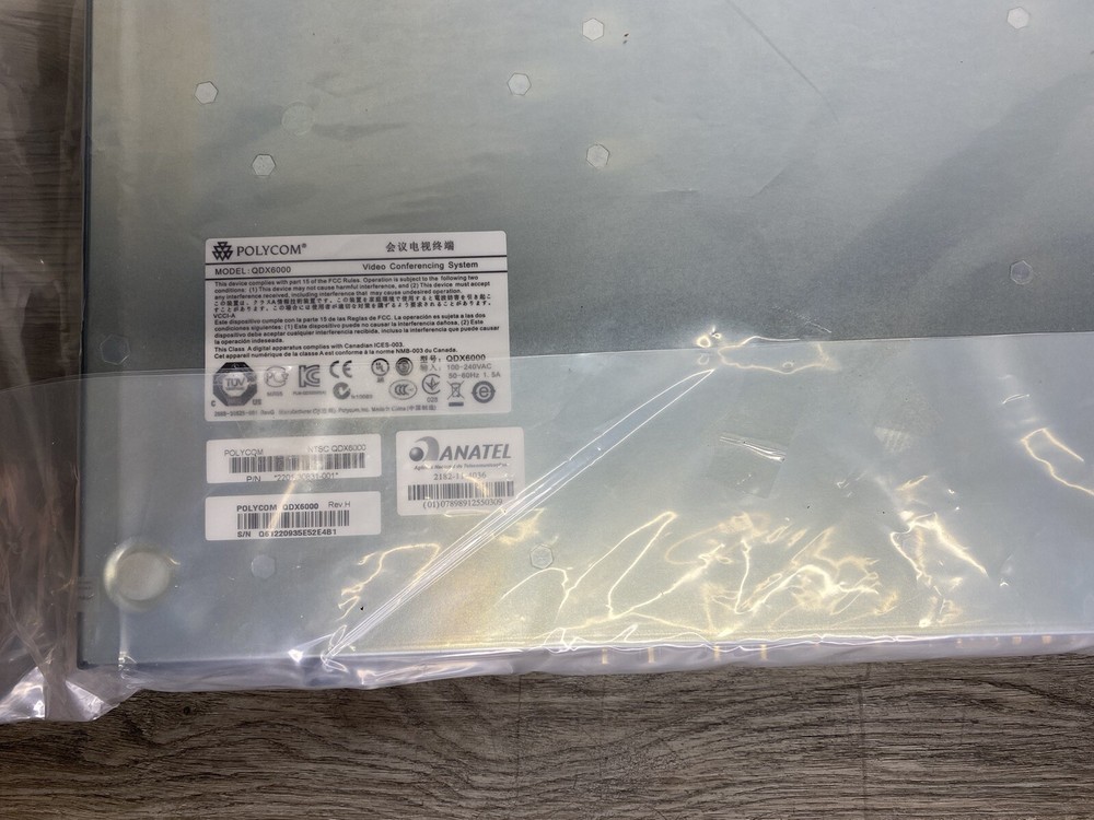 Polycom 59 QDX 6000 Base 2201-30831-001 *Open Box New*
