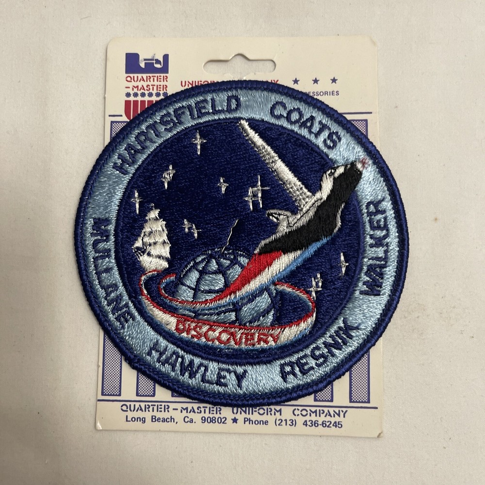 STS-41D SPACE SHUTTLE PATCH "HARTSFIELD-COATS-RESNIK-MULLANE-HAWLEY-WALKER"