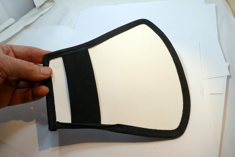 TOAZOE Flash diffuser soft dome reflective sail card silver / white