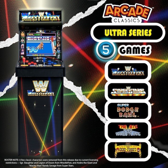 Arcade Classics WWE Ultra Series Arcade Home Electronic Game with 17 Inches Scre